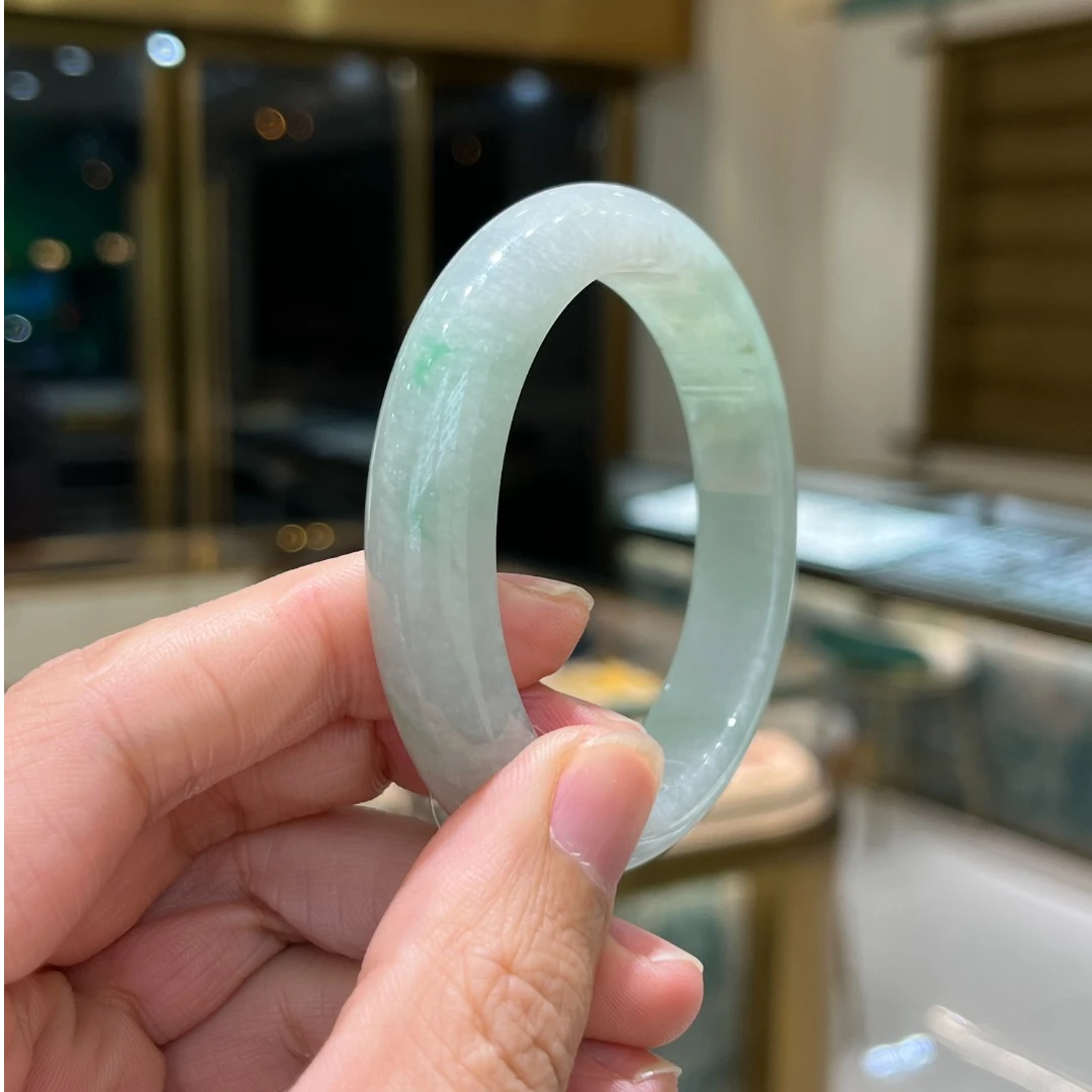 66＃56正圈 天然A货翡翠手镯