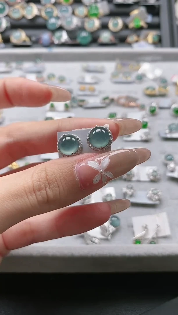 【闪购商品】翡翠戒指银S925镶嵌5451-6