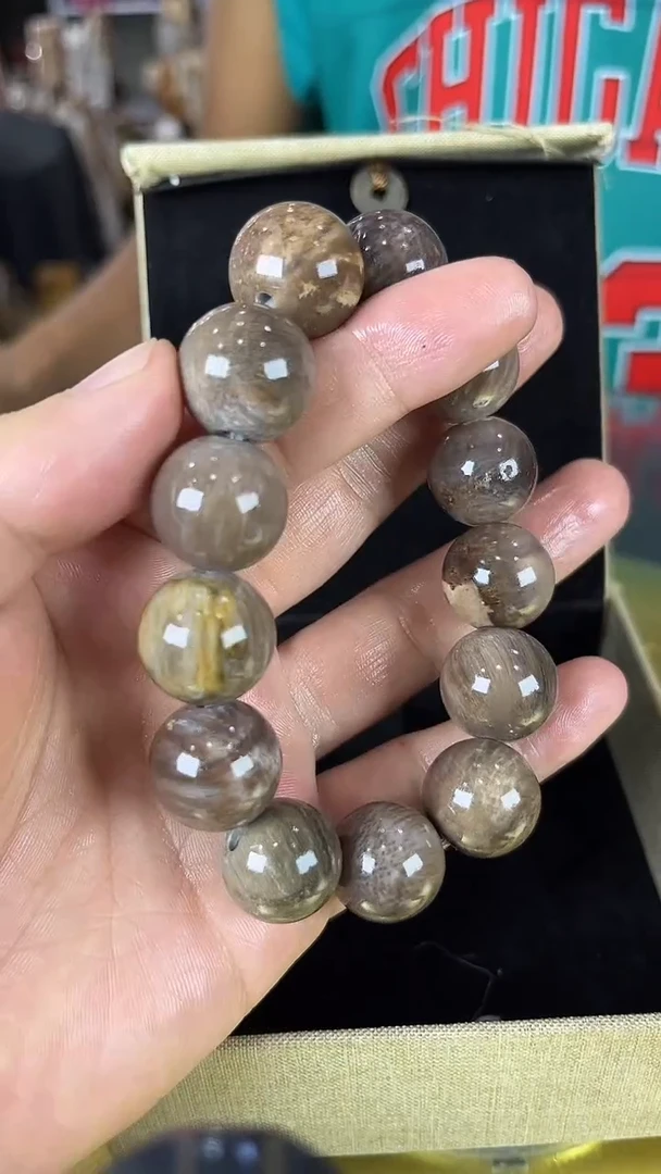 硅化玉珠宝奇石未镶嵌缅甸天然树化玉