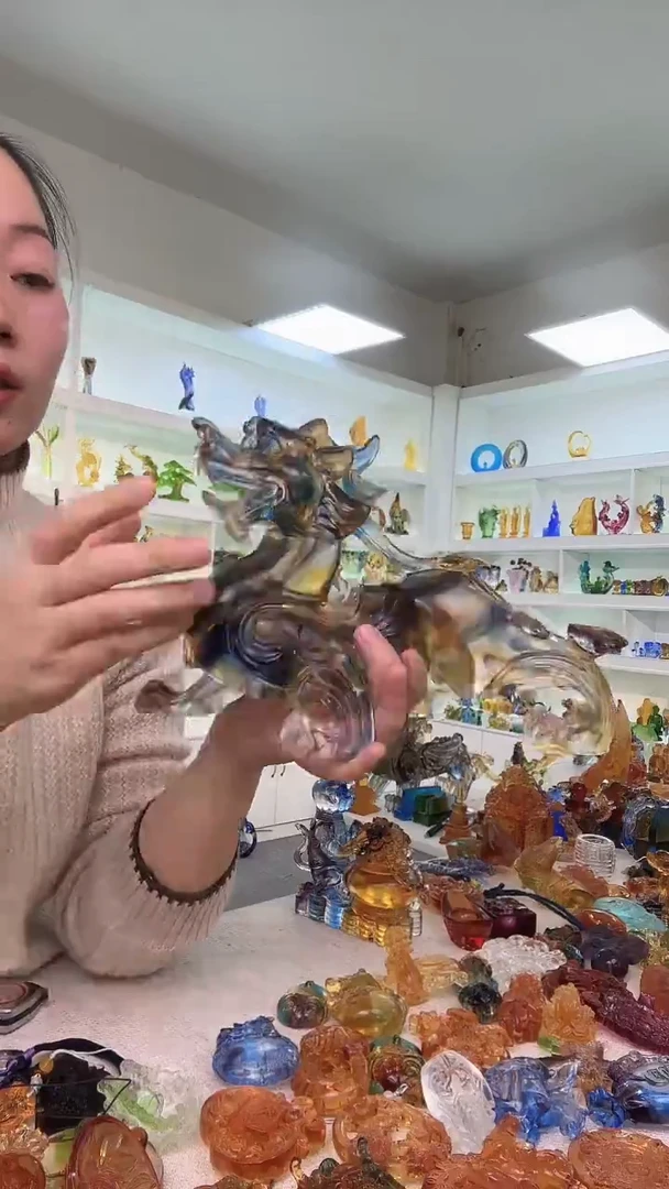 手工艺品琉璃大貔貅