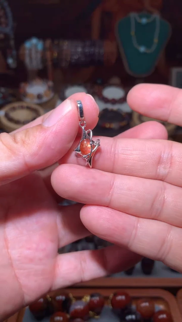 未镶嵌珠宝半成品水晶金太阳星星吊坠