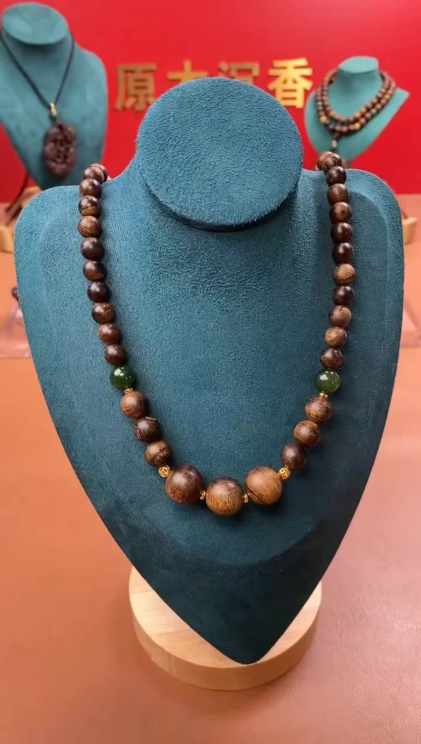 【闪购商品】沉香手串P沉水芽庄黄棋楠瘤疤+芽庄白棋楠设计