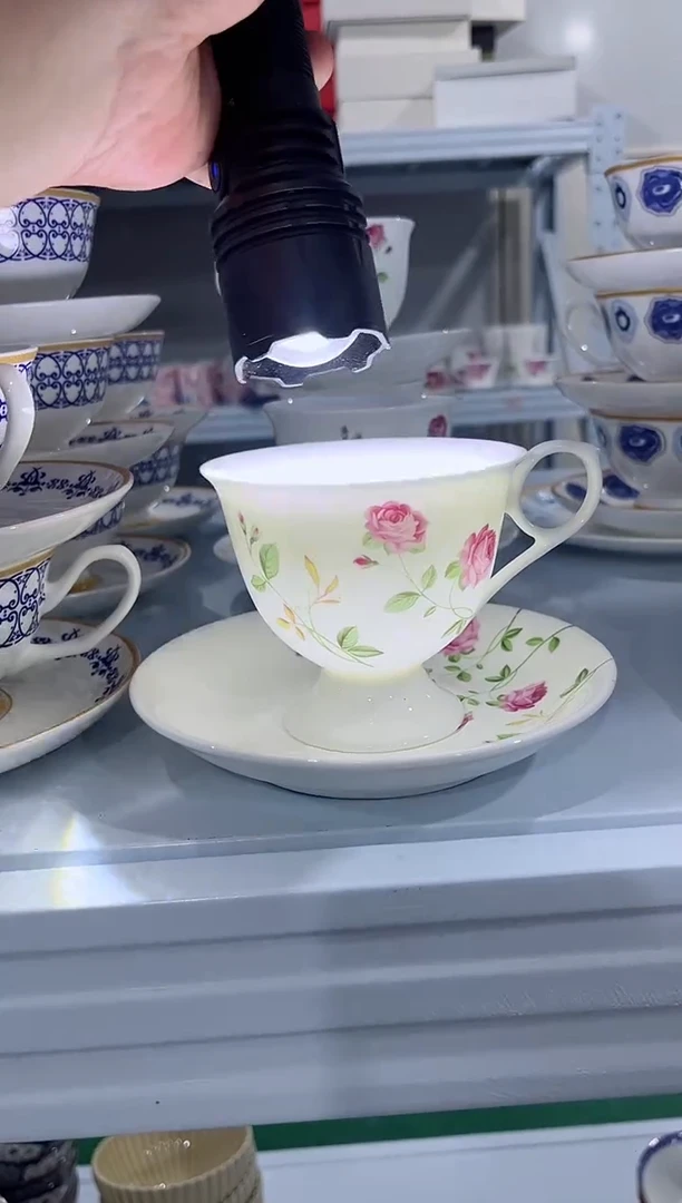 瓷片日用陶瓷（简装）咖啡杯一套