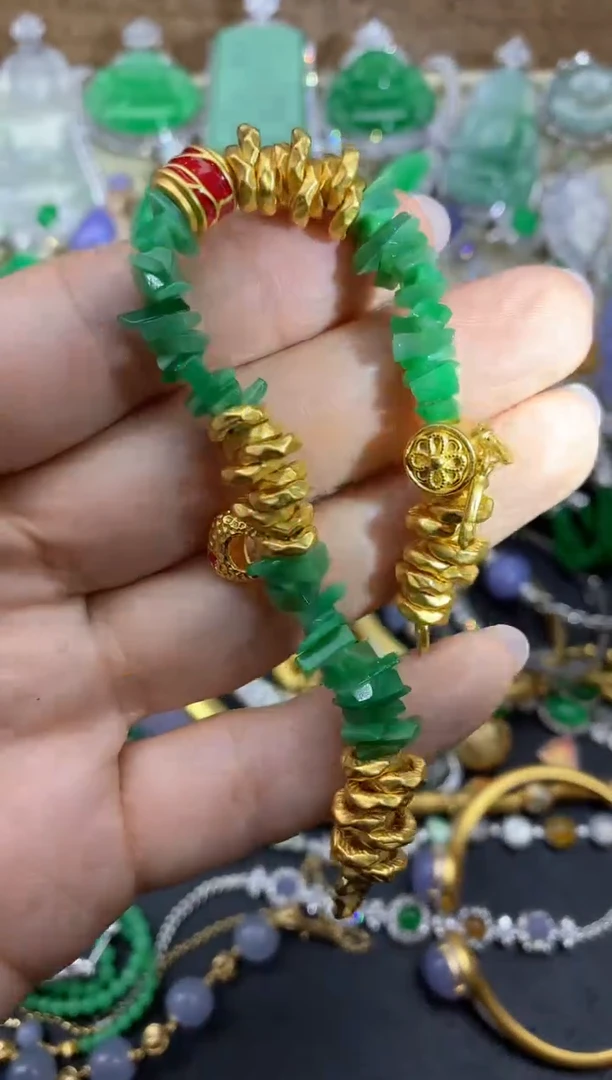 【闪购商品】翡翠手链未镶嵌371中国好珍宝