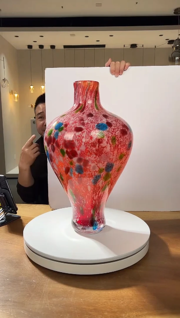 【闪购商品】茶宠巴比特美学 大开口金红花瓶
