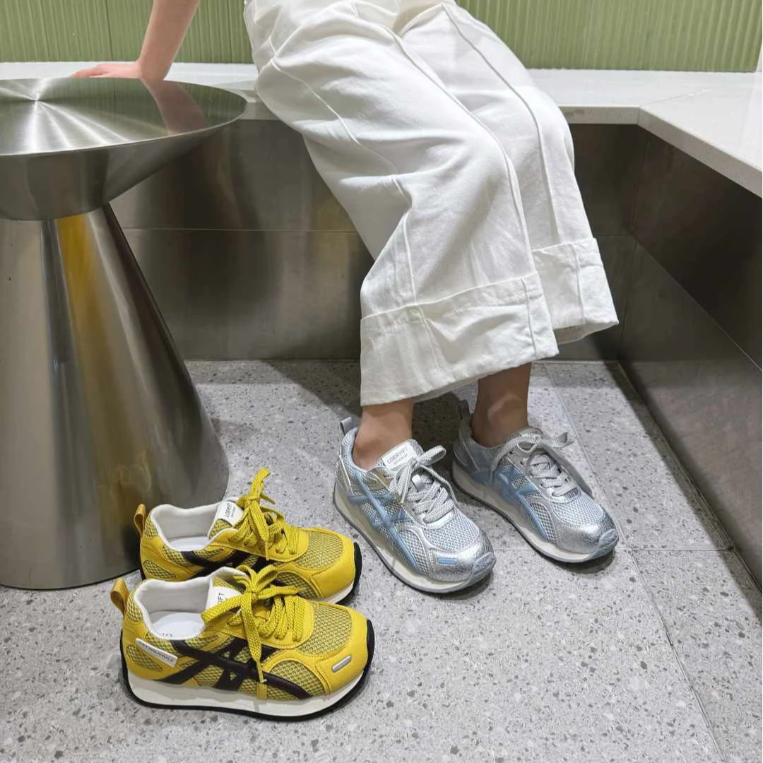 超火高级感星空蓝阿甘鞋2025夏季新款透气网面运动休闲慢跑鞋