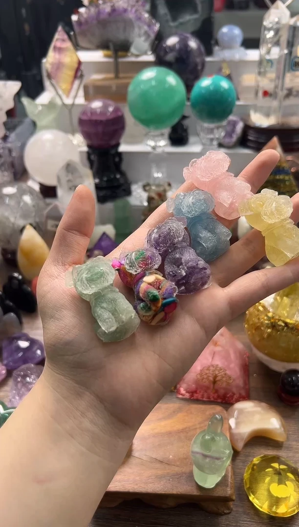 未镶嵌珠宝半成品水晶M1685 多样性发一