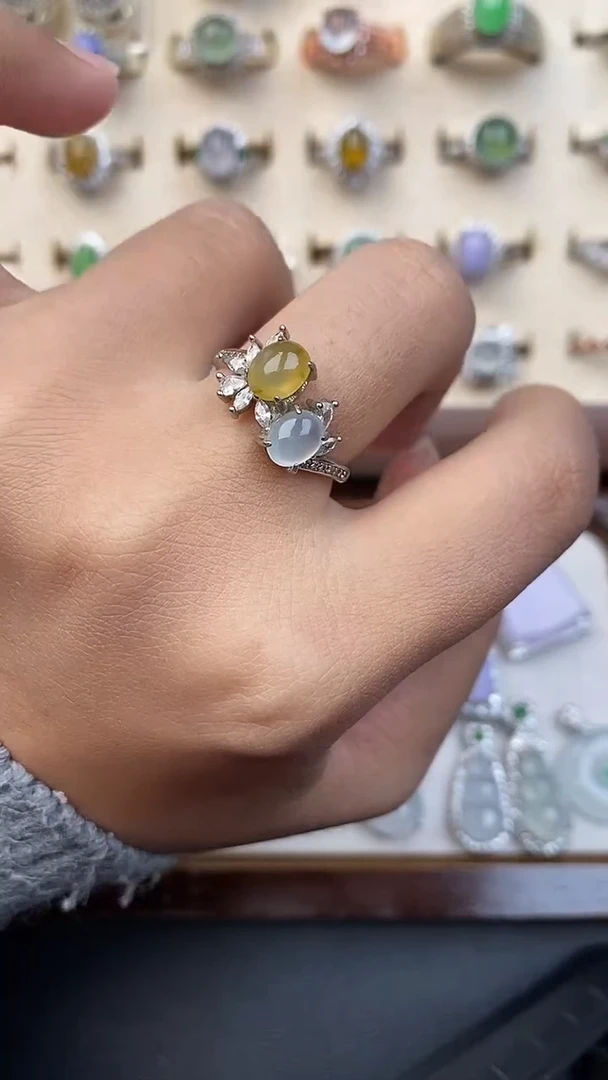 银S925镶嵌定制翡翠96967967967