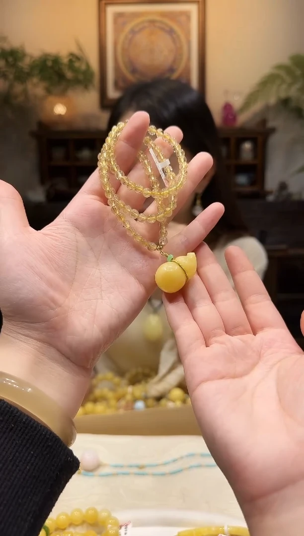 蜜蜡颈饰未镶嵌项链