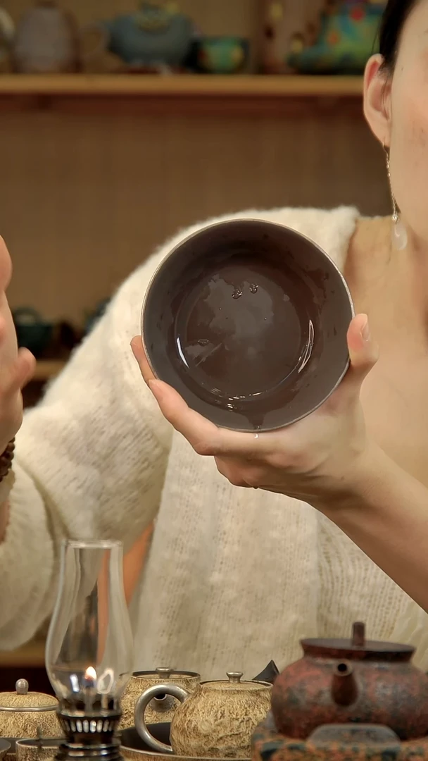 言野手作 粉引仿古万贯钱财壶承