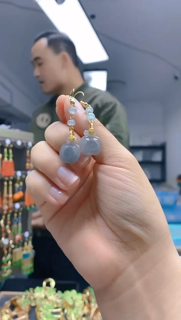 【闪购商品】翡翠耳饰合金139翡翠耳钩