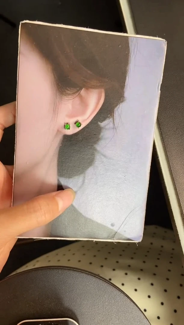 吊坠(不含链)银S925镶嵌翡翠1