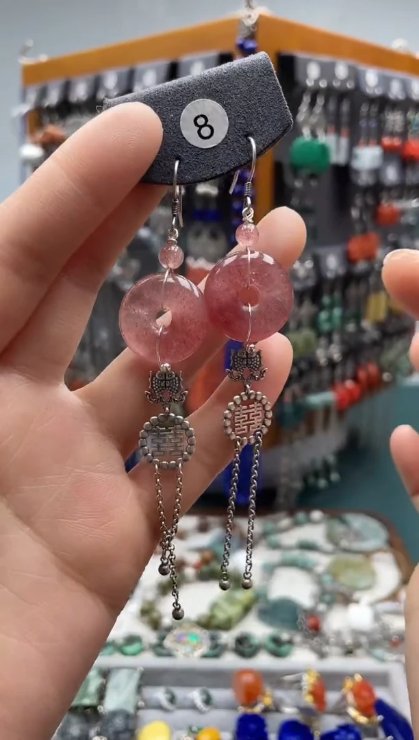 【闪购商品】水晶耳饰银S925镶嵌饰品