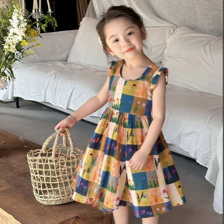 071高端专享夏款连衣裙黄色