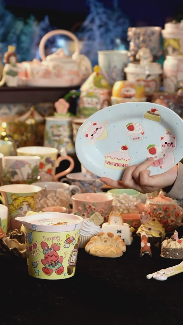 其他陶景德镇釉下彩手绘设计师款陶瓷