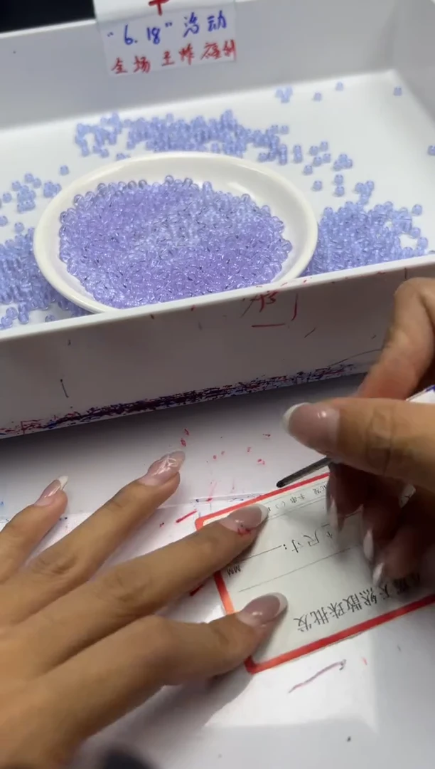 未镶嵌颈饰水晶w1652玻利维亚紫水晶4mm*50