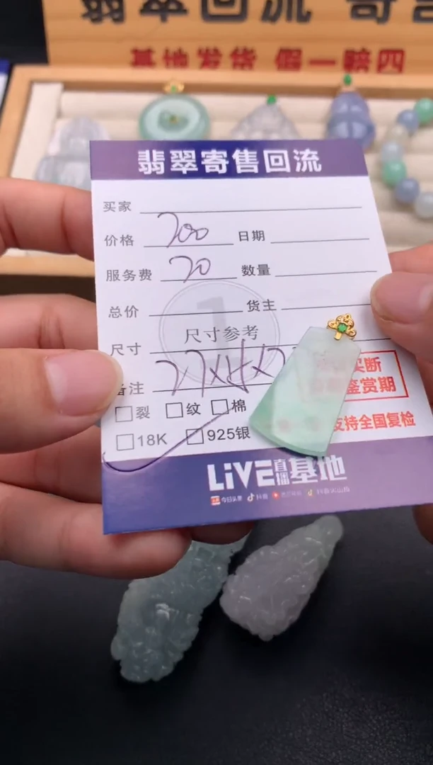 颈饰18K金镶嵌翡翠10145867