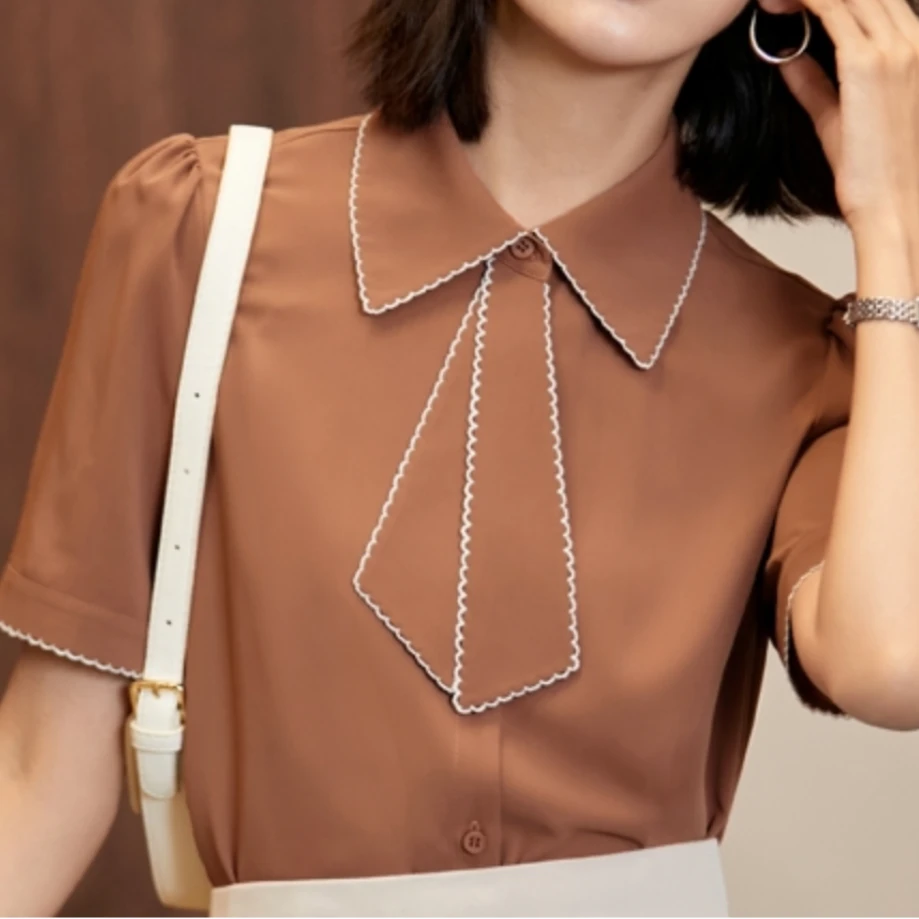 【曼贝宠粉节】A7-22SUCS106橘色衬衣