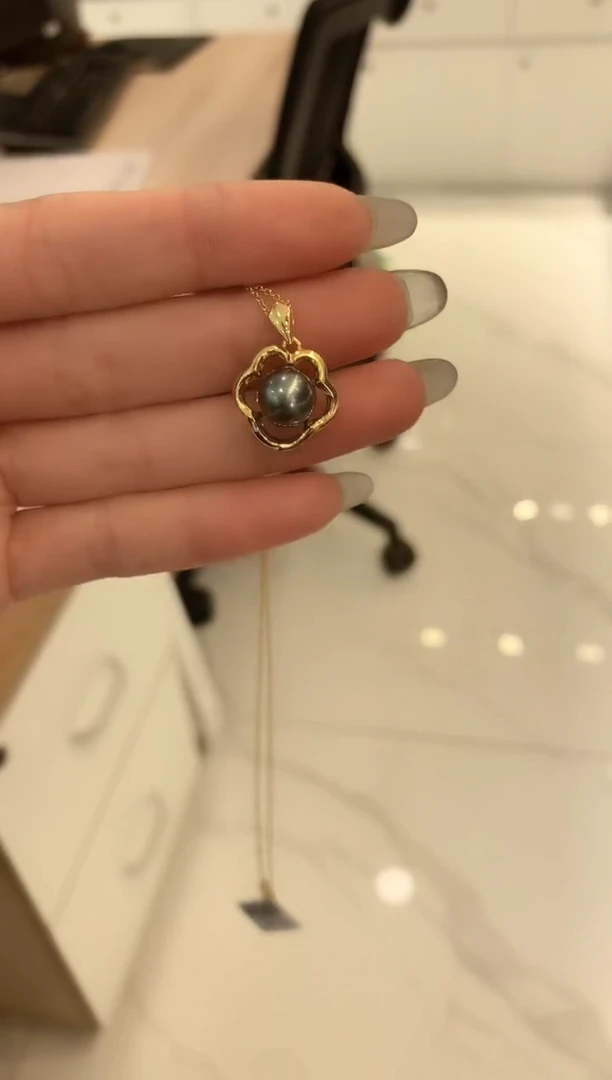 【闪购商品】海水珍珠颈饰银S925镶嵌吊坠