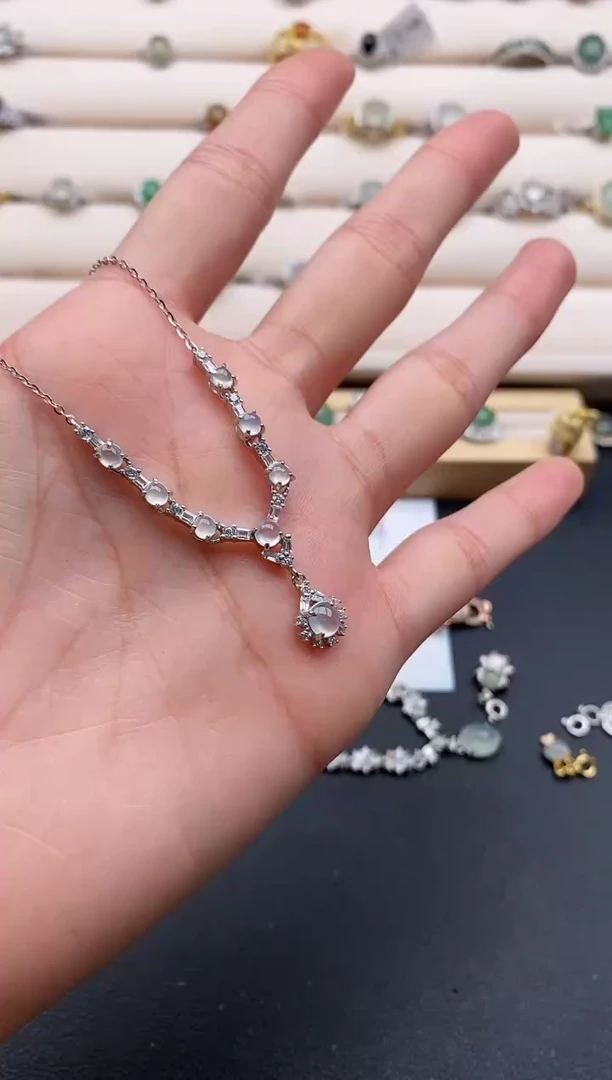 银S925镶嵌戒指翡翠怀*姐44444444+2