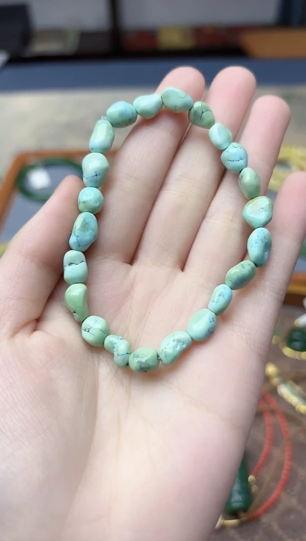未镶嵌绿松石挂件松石随型手串GZS