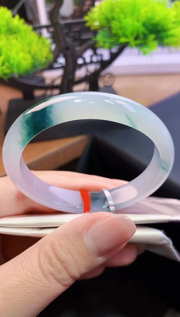 未镶嵌手镯（贵妃镯）翡翠K91天然A货缅甸翡翠53.7