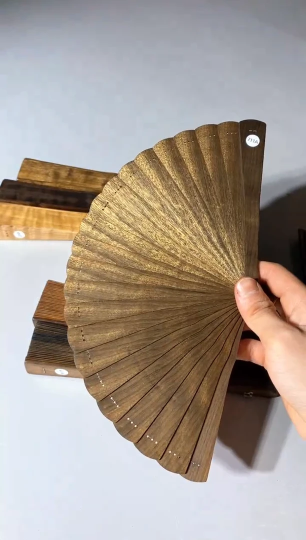 金丝楠711号16cm金丝楠木小叶桢楠扇子