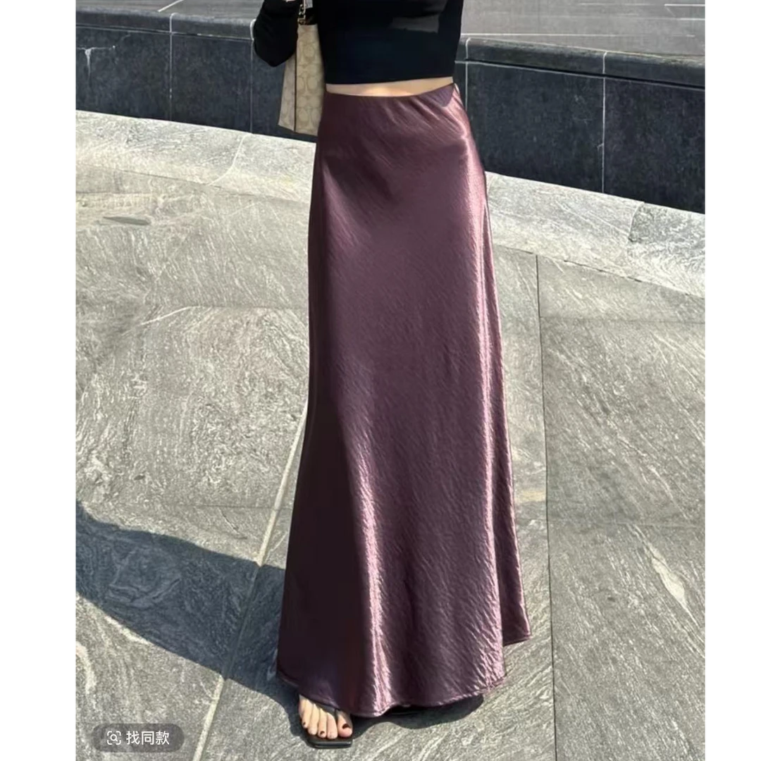 【半身裙】高级珠光缎面半身鱼尾裙