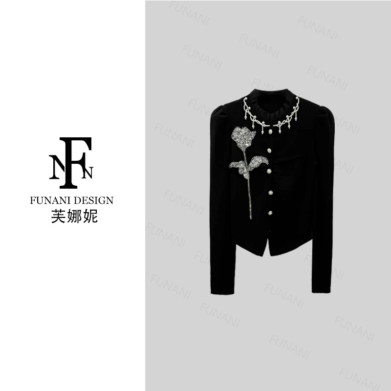 FNN【港岛玫瑰】2025新款休闲洋气衣服女穿搭气质女装上衣F2530067A