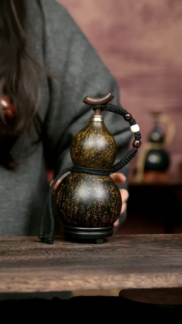 359号中药煮色  ml左右 大漆葫芦水壶/酒壶 一物一拍