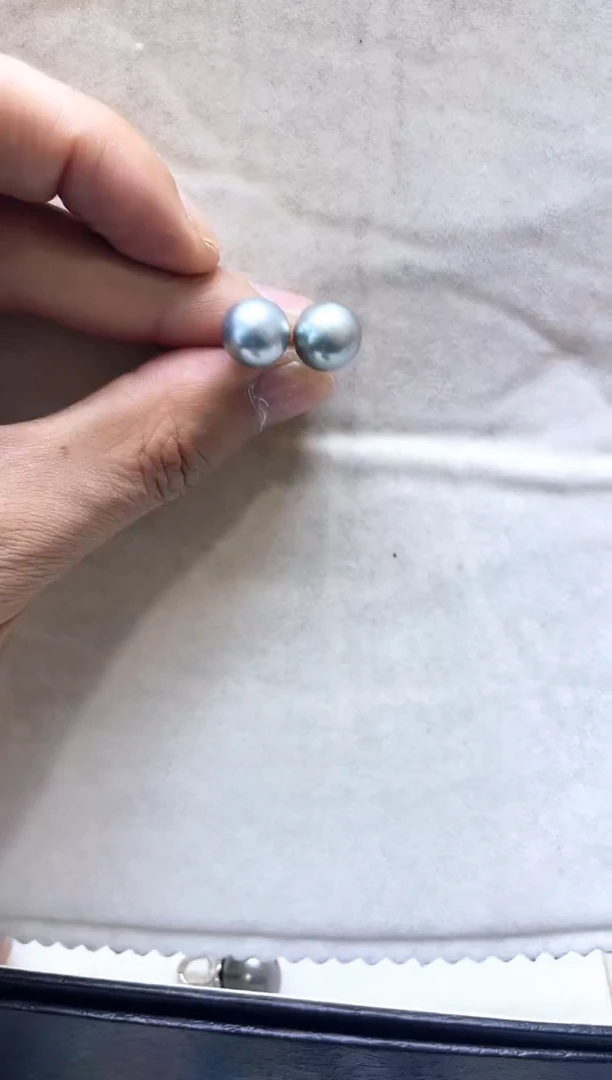 【闪购商品】海水珍珠耳饰银S925镶嵌2