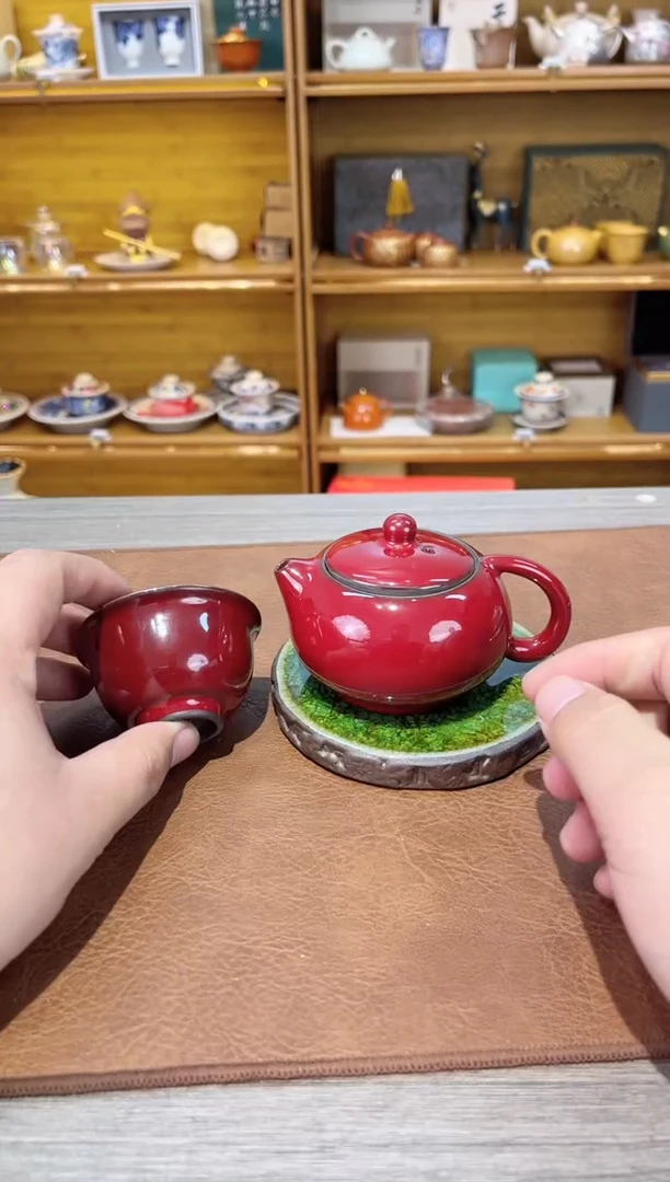 【闪购商品】红西施壶加红反口杯