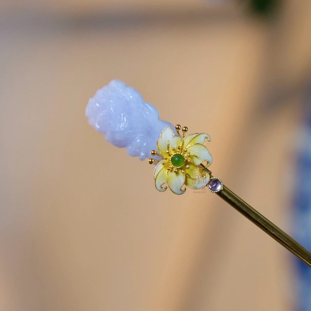 殊宫小黄花古典发簪