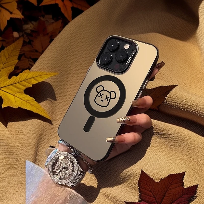 【暴力熊】彩银磁吸适用苹果16promax手机壳iphone13/4全包15防摔12