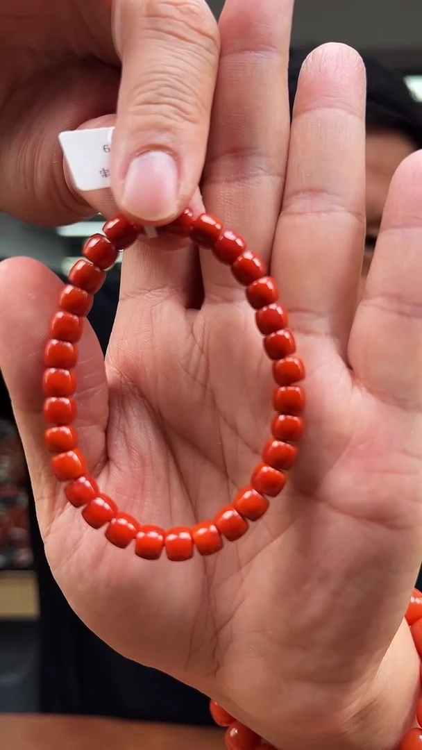 未镶嵌珠串南红玛瑙C36云南保山6mm+