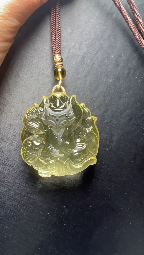 【闪购商品】水晶吊坠未镶嵌黄水晶狐仙吊坠 JP38074