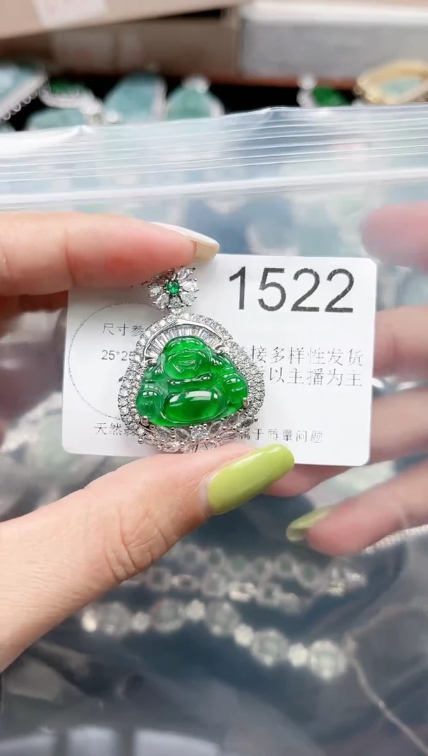 【闪购商品】翡翠颈饰未镶嵌1522赠皮绳