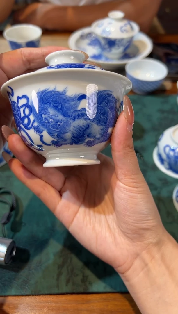 瓷片竹林草堂    双狮