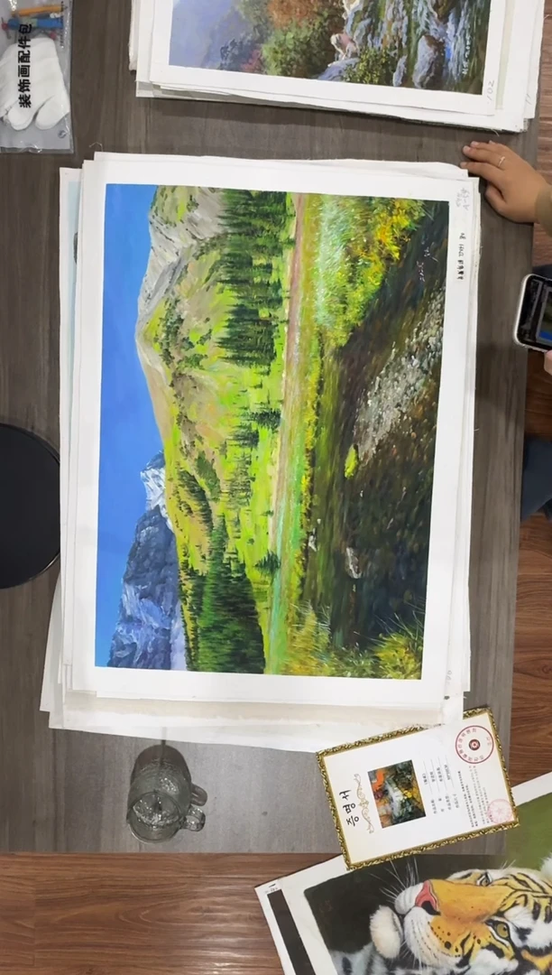 油画【53号】约50*70cm丨朝鲜原创纯手绘孤品油画丨顺丰包邮