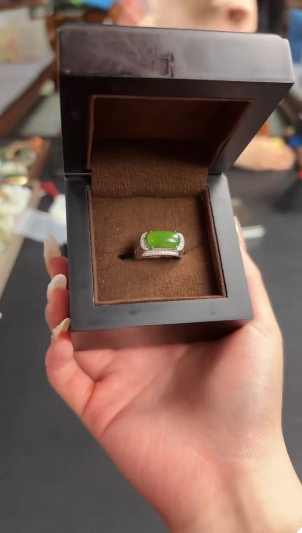 和田玉戒指银S925镶嵌董小姐推荐 多样性发货 拍一发一by