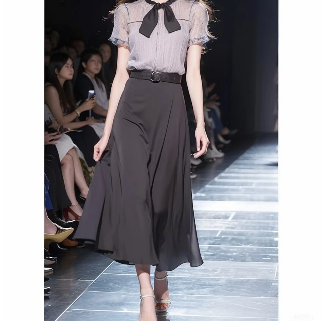 新款凉爽夏季直筒裤显瘦轻奢时尚高腰02