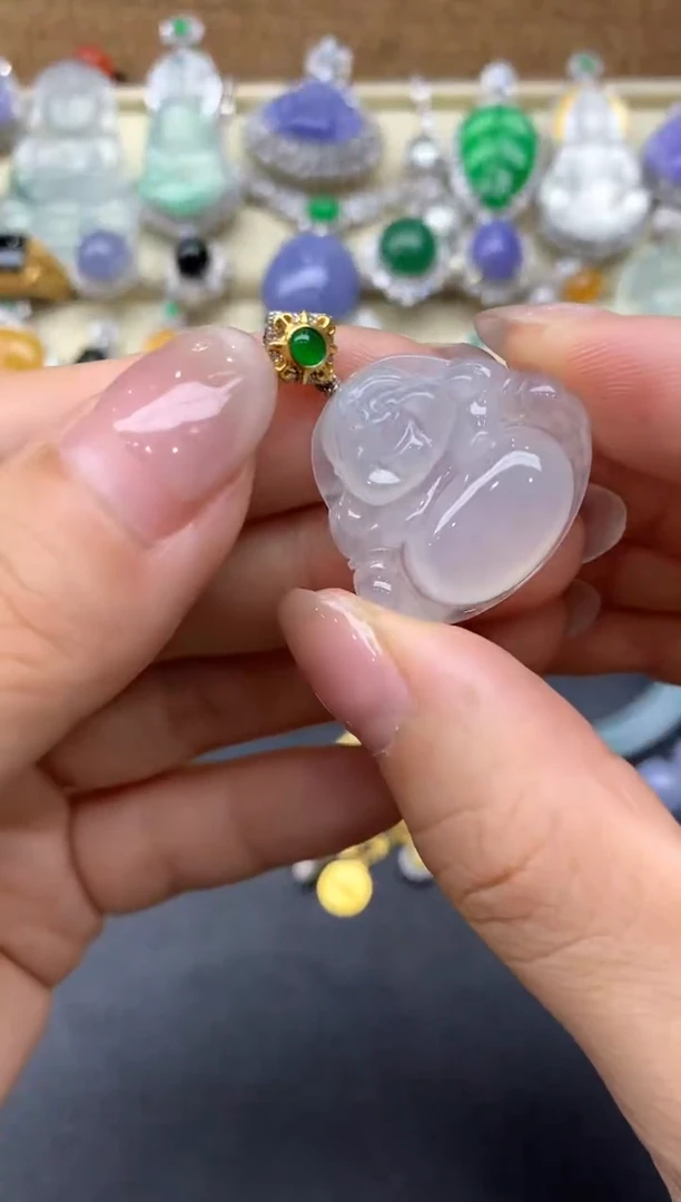 【闪购商品】翡翠颈饰18K金镶嵌113-中国好珍宝