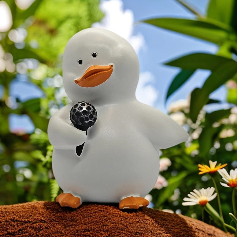 家居装饰白瓷桌面礼物客厅书房摆件实心树脂工艺可爱创意摆设动物