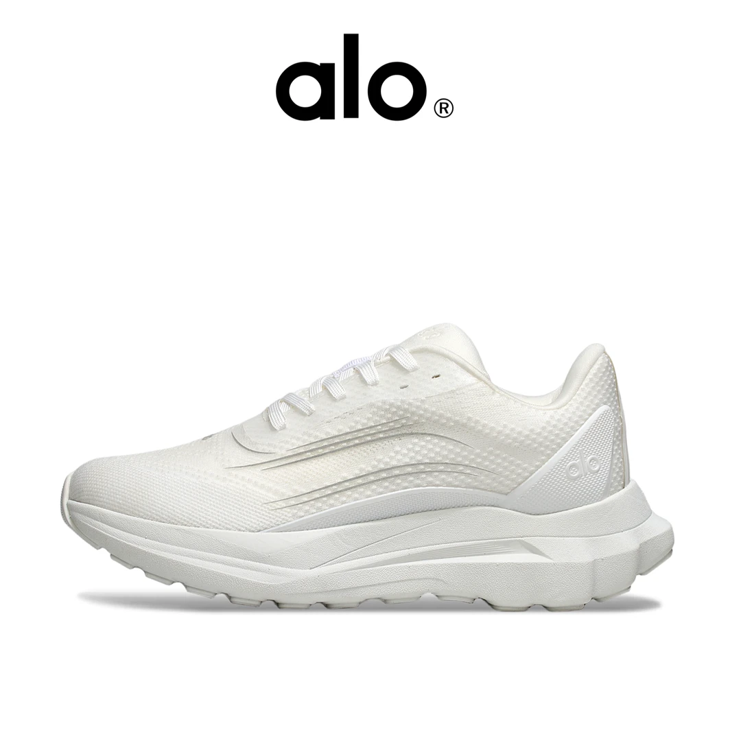 ALO Yoga Alo Runner 舒适百搭网布减震耐磨透气支撑男女同款白色