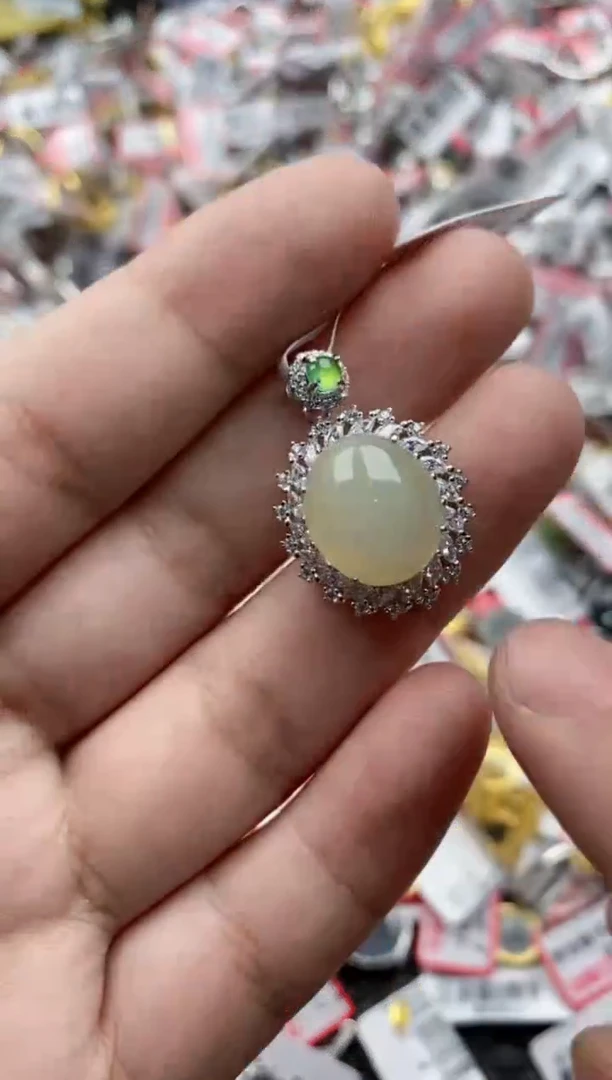 【闪购商品】翡翠戒指银S925镶嵌33333---4