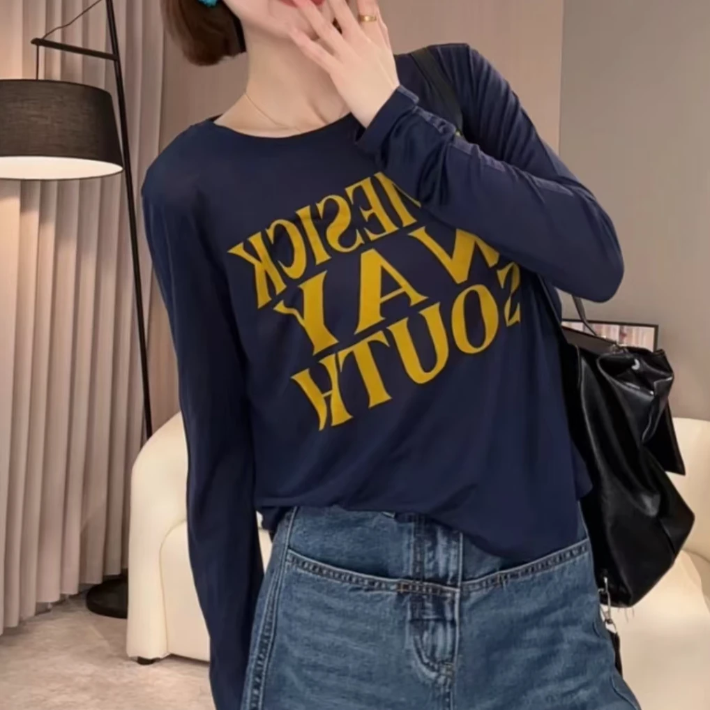 2025年夏季新款莱赛尔天丝雪花棉防晒衣圆领长袖空调罩衣T恤8901