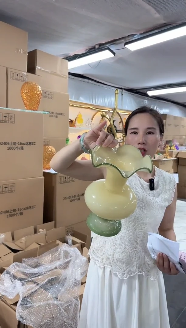 琉璃手工艺品花瓶花器S-6