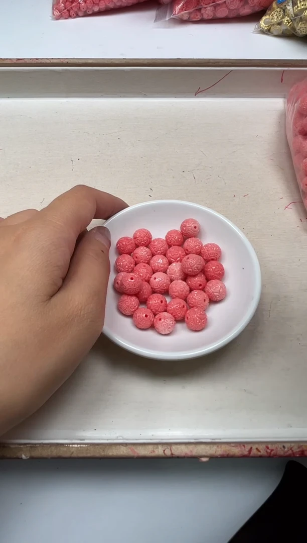 未镶嵌拼合珍珠（马贝珠）10mmC665女皇贝 回纹珠6个8.8元