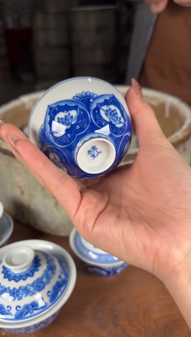 杯看山柴窑青花看山柴窑青花