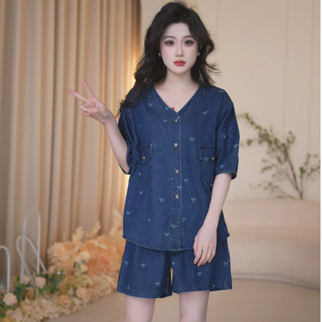 Basic House/百家好夏季新款百搭气质轻奢时尚套装B1335B58922